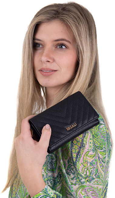 Dámská kožená peněženka 50512 black