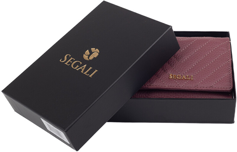 SEGALI Dámská kožená peněženka 50514 purple