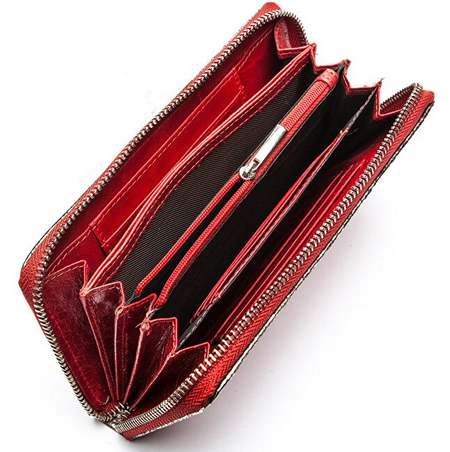 SEGALI Dámská kožená peněženka 612 06 9086 fiama red