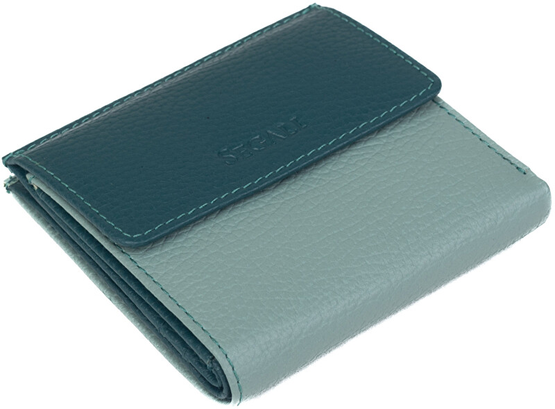 Dámská kožená peněženka 61337 sage/peacock