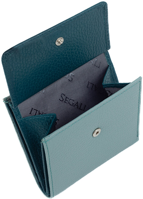 Dámská kožená peněženka 61337 sage/peacock