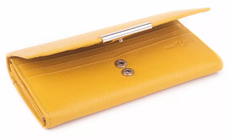 SEGALI Dámská kožená peněženka 7066 yellow