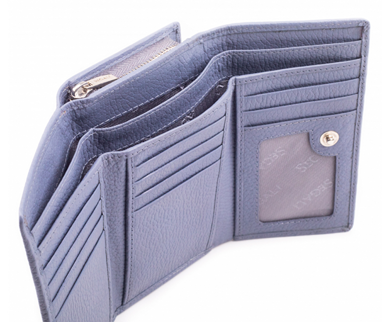 SEGALI Dámská kožená peněženka 7074 B lavender