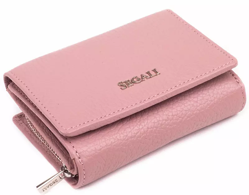 SEGALI Dámská kožená peněženka 7106 B cameo rose