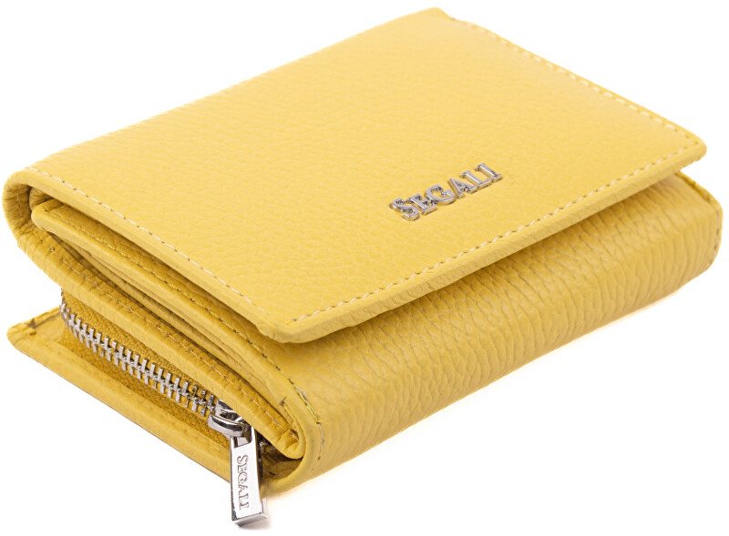 SEGALI Dámská kožená peněženka 7106 B yellow new