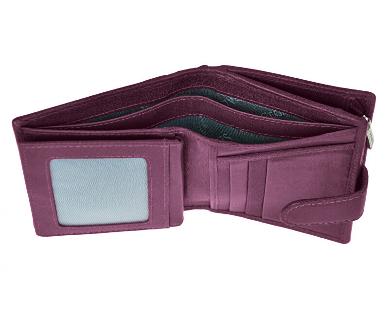 SEGALI Dámská kožená peněženka 7319 fuchsia