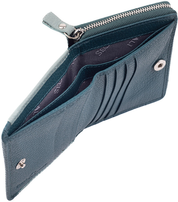 Dámská kožená peněženka 7544 B sage/blue