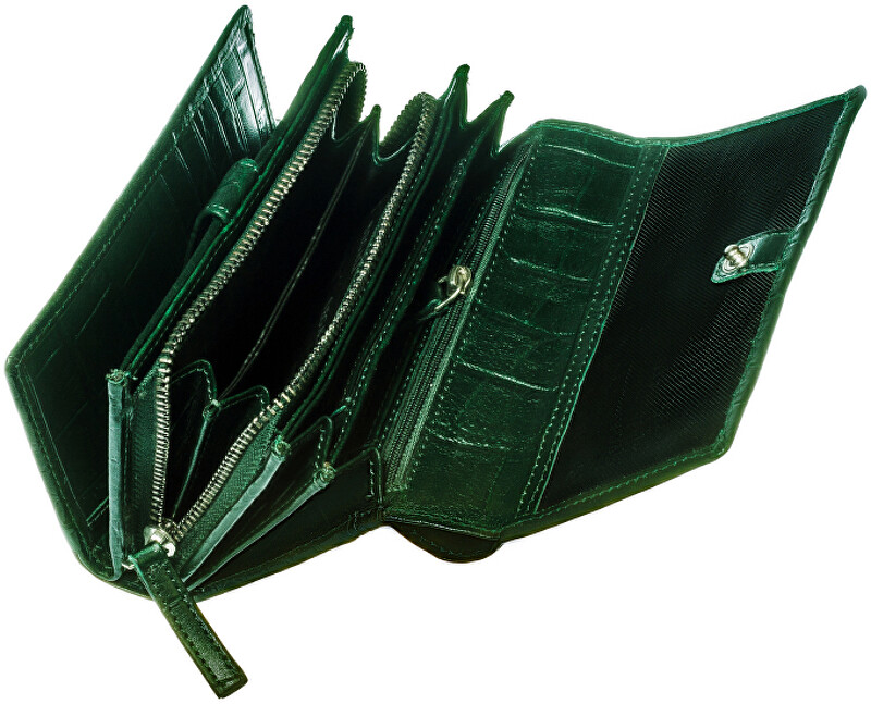 SEGALI Dámská kožená peněženka 910 19 704 green