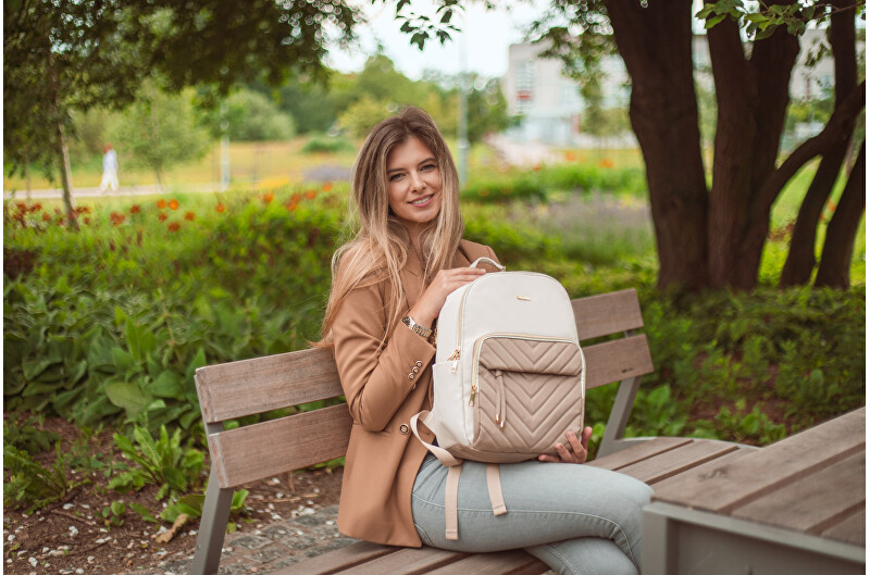 SEGALI Dámský batoh SGB 231203 Beige