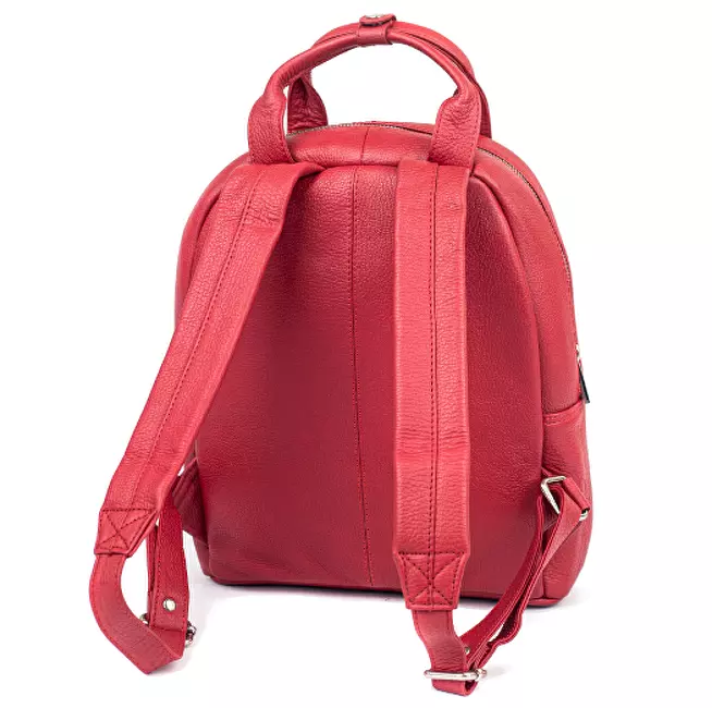 SEGALI Dámský kožený batoh 9026 Red