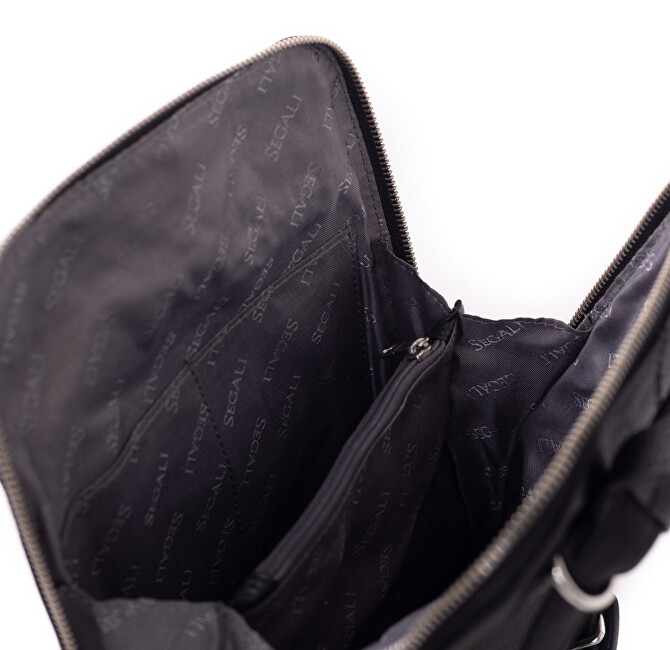 SEGALI Dámský kožený batoh 9062 Black