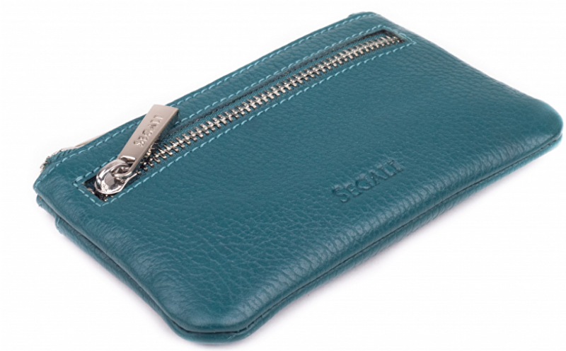 SEGALI Kožená mini peněženka-klíčenka 7291 A blue