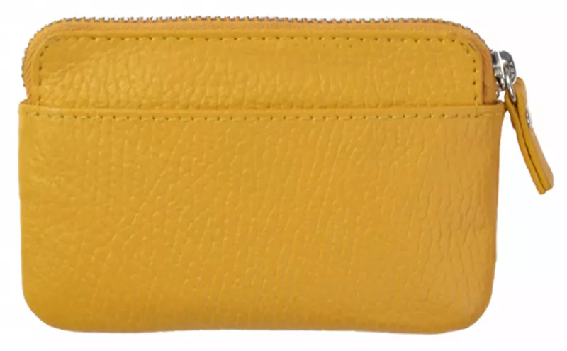 SEGALI Kožená mini peněženka-klíčenka 7483 A yellow