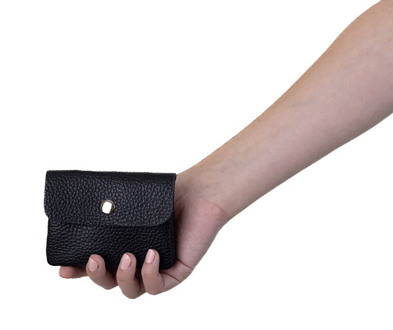 SEGALI Kožená mini peněženka NETA black