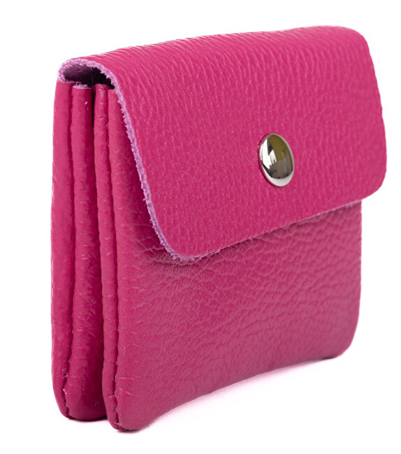 Kožená mini peněženka NETA fuchsia