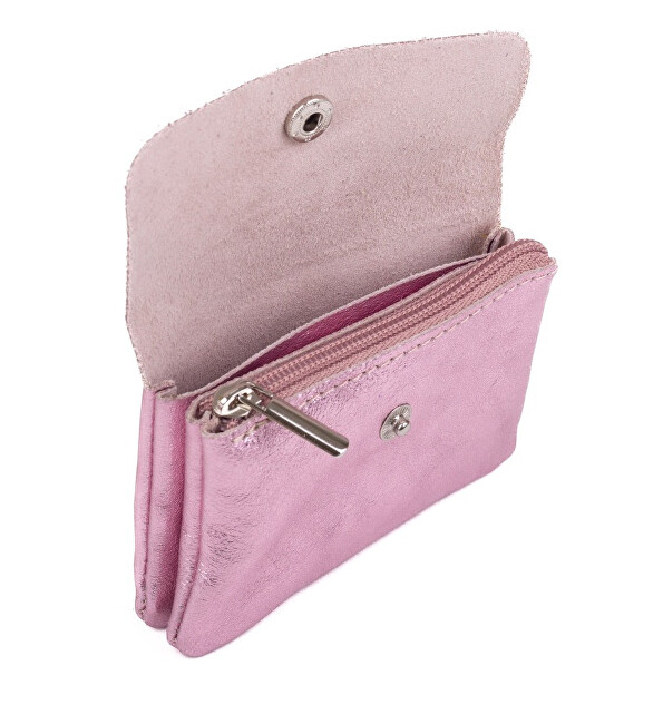 SEGALI Kožená mini peněženka NETA pink