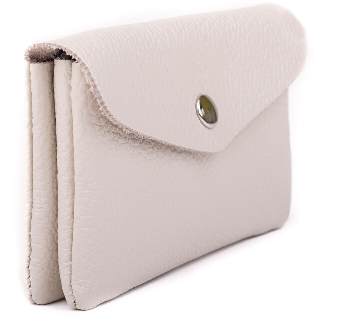 Kožená mini peněženka TINA beige