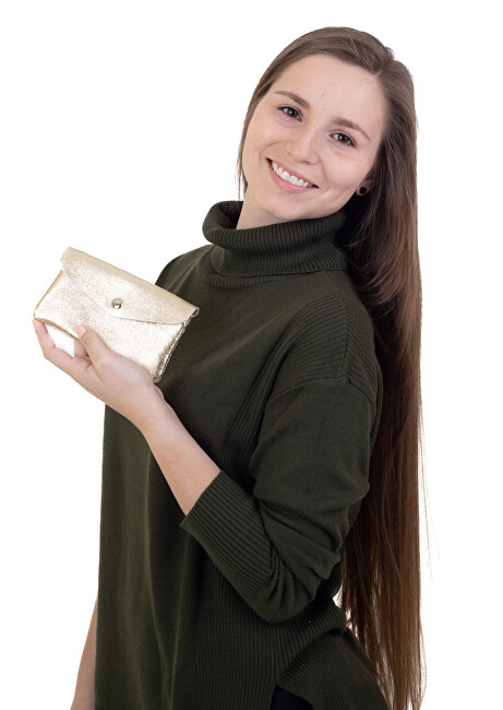 SEGALI Kožená mini peňaženka TINA gold