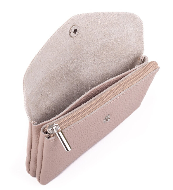 SEGALI Kožená mini peněženka TINA powder pink