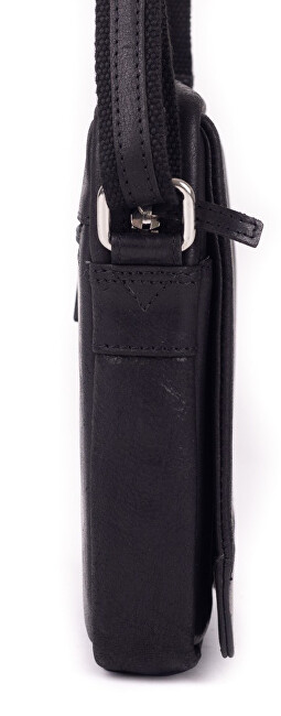 SEGALI Pánská kožená crossbody taška 171 black