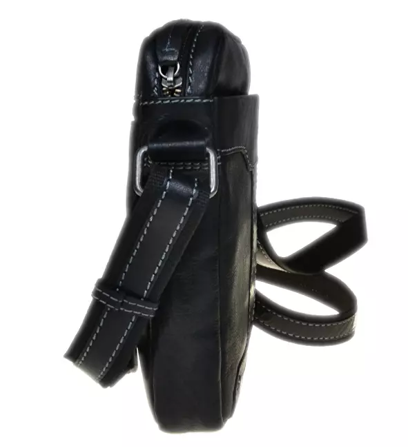 SEGALI Pánská kožená crossbody taška 25578 Black