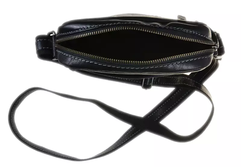 SEGALI Pánská kožená crossbody taška 25578 Black