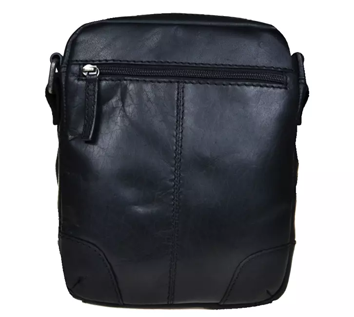 SEGALI Pánská kožená crossbody taška 25578 Black