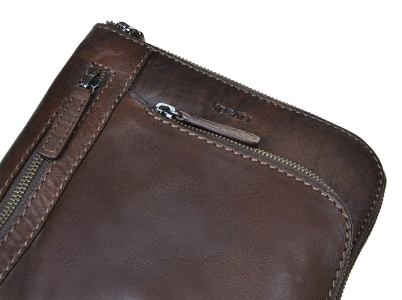 Pánská kožená crossbody taška 25579 Brown