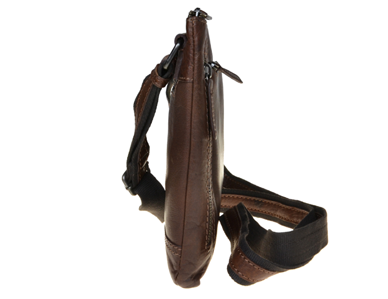 Pánská kožená crossbody taška 25579 Brown