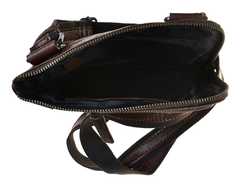Pánská kožená crossbody taška 25579 Brown
