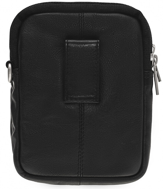 SEGALI Pánská kožená crossbody taška 6032 Black