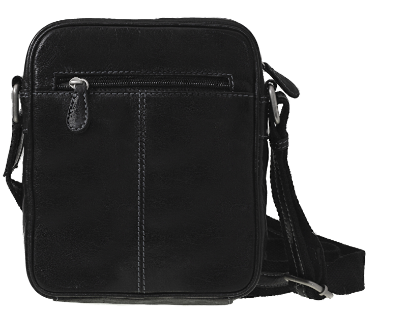 Pánská kožená crossbody taška 7018 Black