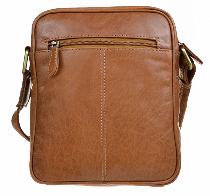 SEGALI Pánská kožená crossbody taška 7018 Brown