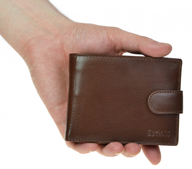 SEGALI Pánská kožená peněženka 2511 brown