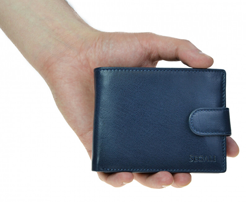 SEGALI Pánská kožená peněženka 2511 blue