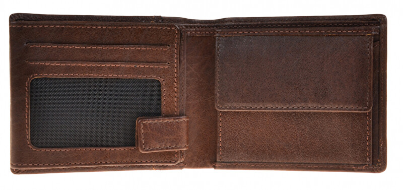 SEGALI Pánská kožená peněženka 50759 brown