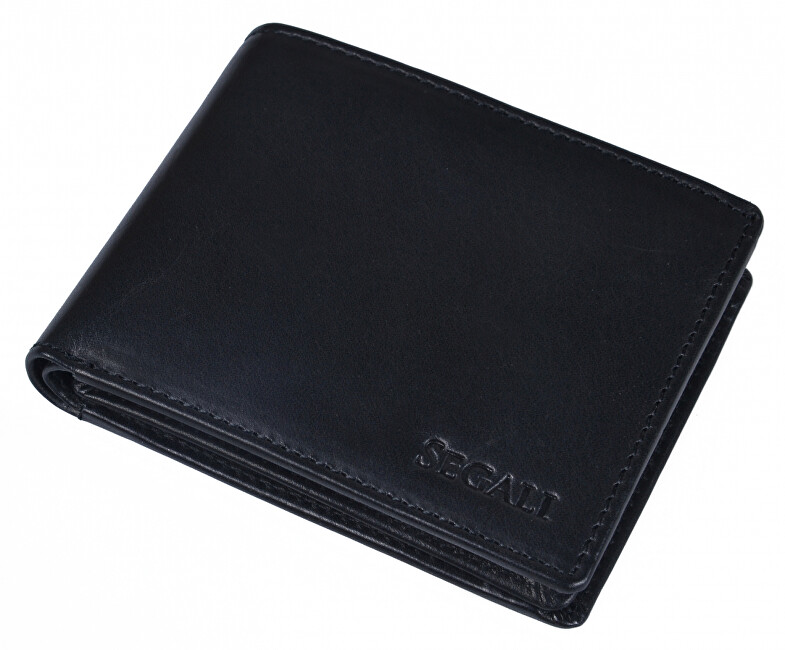 SEGALI Pánská kožená peněženka 517 797 026 black