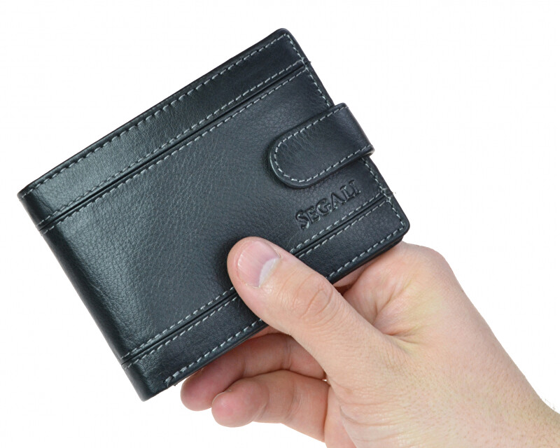 SEGALI Pánská kožená peněženka 61285 black