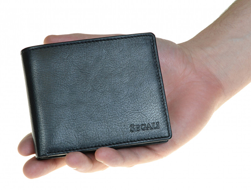 SEGALI Pánská kožená peněženka 7265 black
