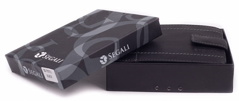 SEGALI Pánská kožená peněženka 7515L black