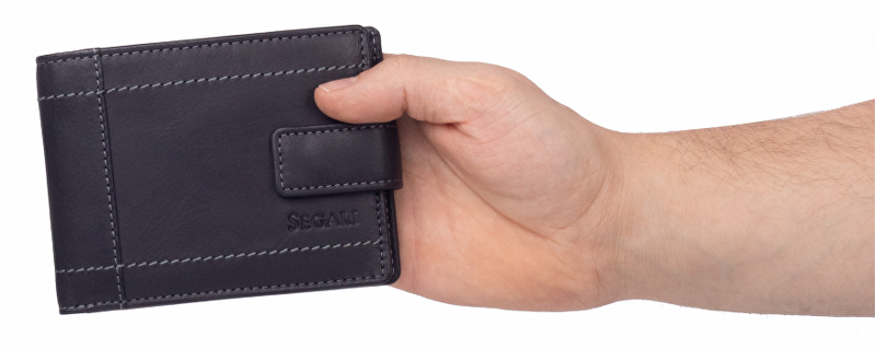 SEGALI Pánská kožená peněženka 7515L black