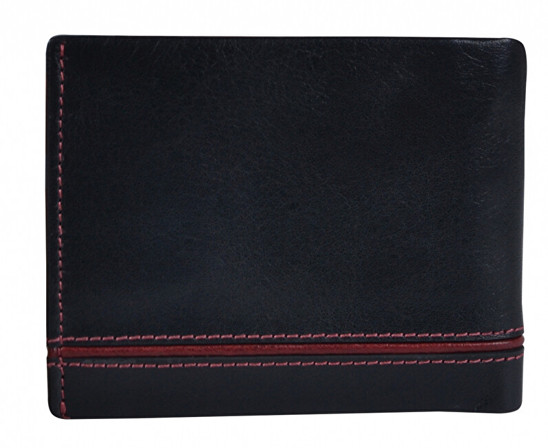 SEGALI Pánská kožená peněženka 753 115 026 black/red