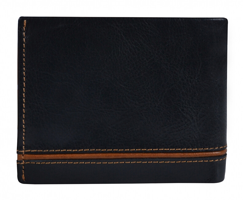 SEGALI Pánská kožená peněženka 753 115 026 black/cognac