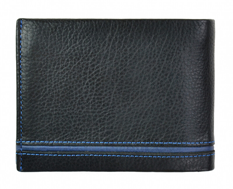 SEGALI Pánská kožená peněženka 753 115 2007 black/blue