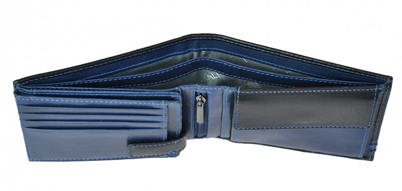 SEGALI Pánská kožená peněženka 753 115 2007 black/blue