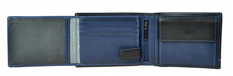 SEGALI Pánská kožená peněženka 753 115 2007 black/blue