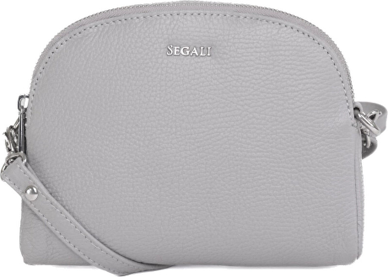 SEGALI Dámská kožená crossbody kabelka 12 Grey