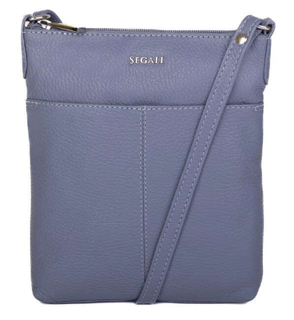 SEGALI Dámská kožená crossbody kabelka 7001 B lavender