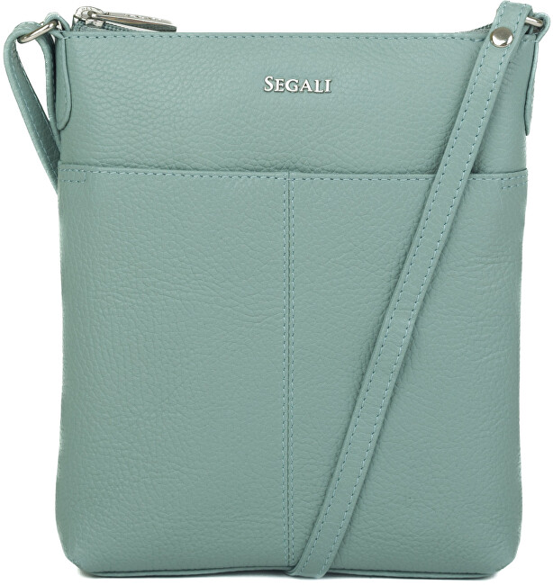Dámská kožená crossbody kabelka 7001 B sage