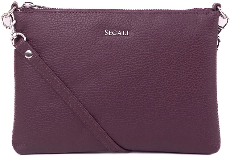 SEGALI Dámská kožená crossbody kabelka A6C marshala